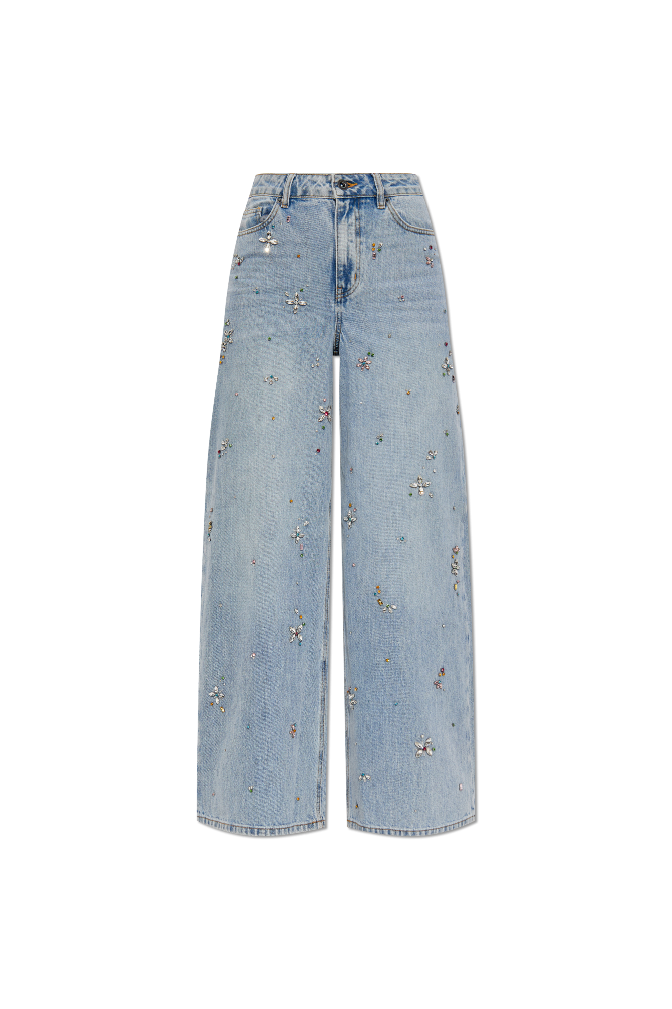 Self-Portrait Jeans with shimmering appliqués | Women's